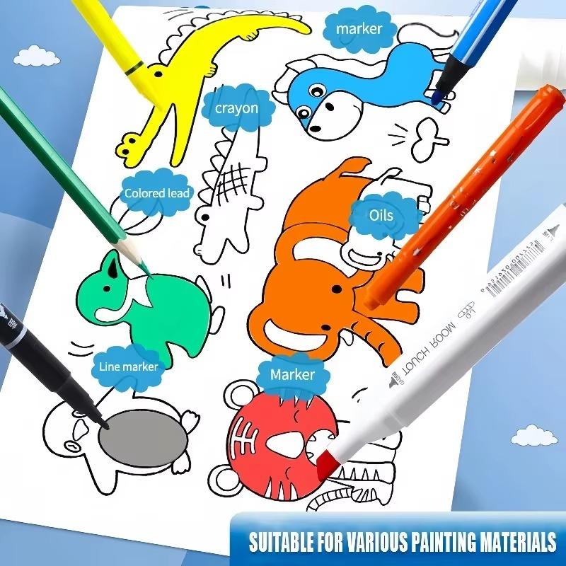 3 Meters Kids Coloring Drawing Sheet Roll Extra-Long Roll