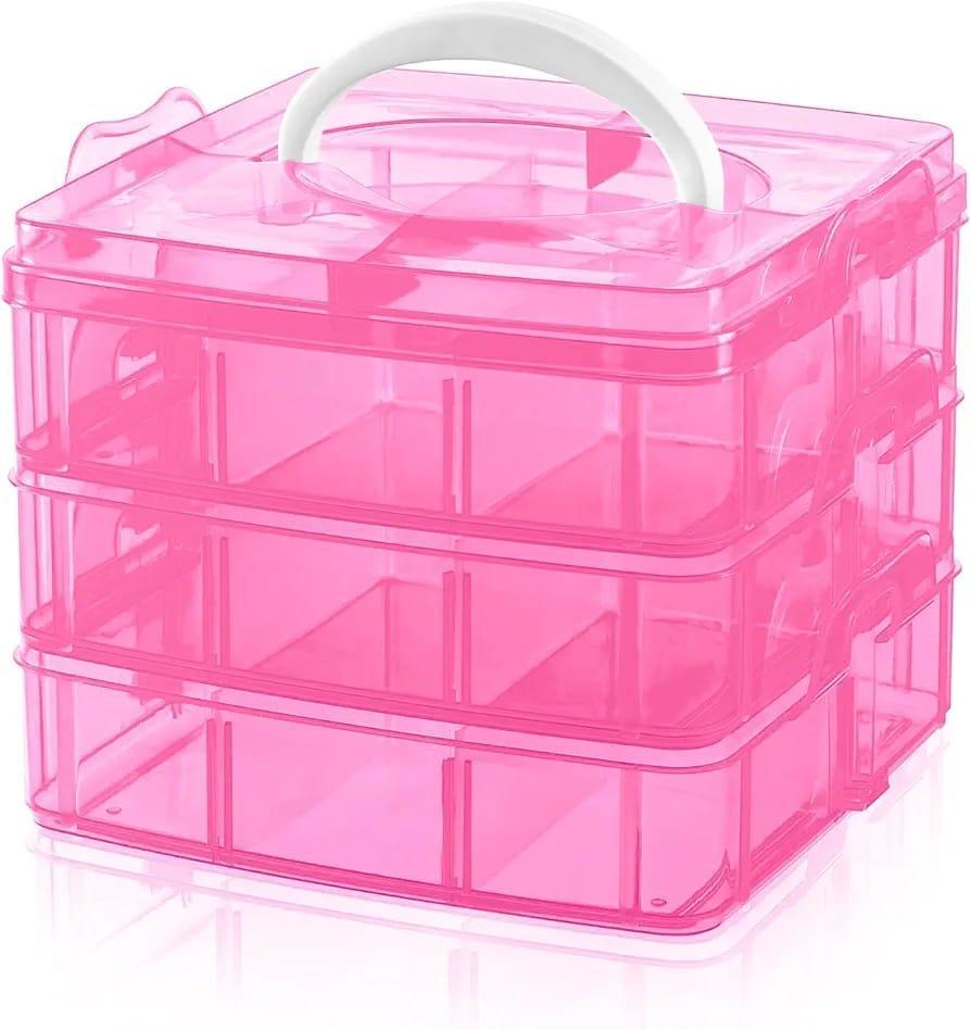 Stylish White Plastic Jewellery Box - 1 Pc Storage Solution