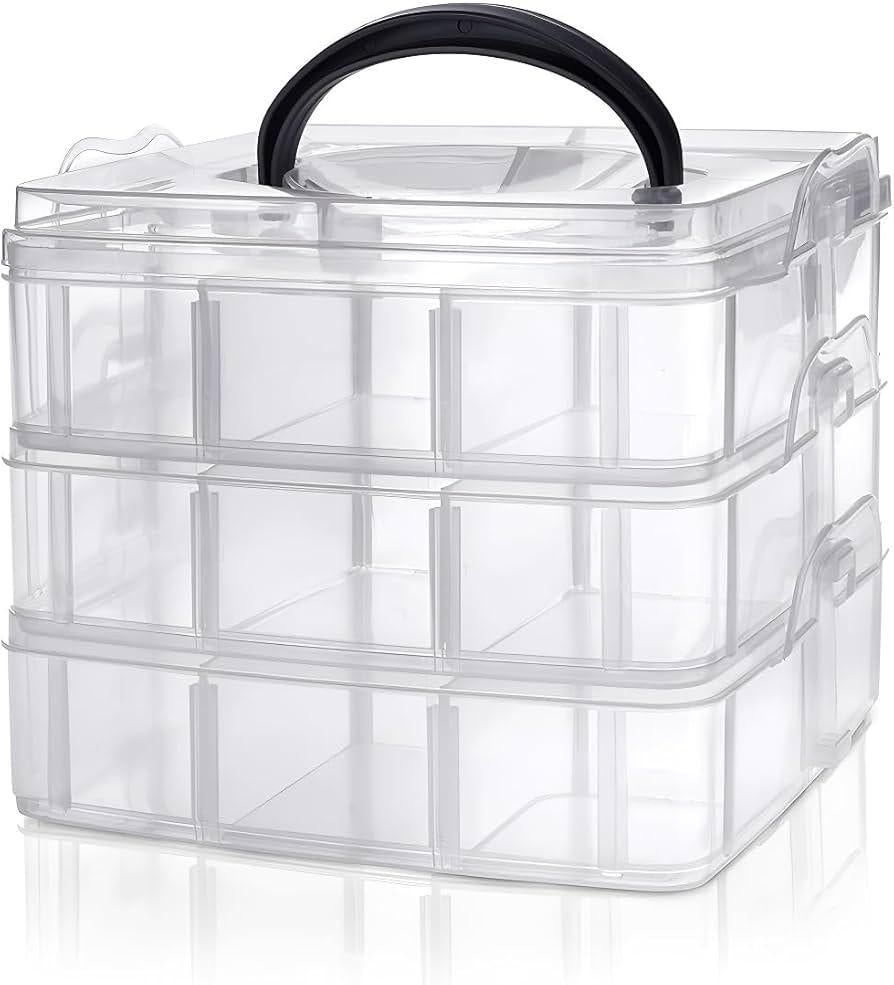 Stylish White Plastic Jewellery Box - 1 Pc Storage Solution